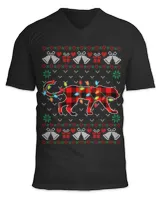 Panther Gift Funny Xmas Lights Ugly Christmas Sweater