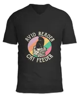 Avid Reader Cat Feeder Funny Bookworm Cat & Book Lover 53