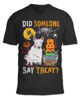 Bull Terrier Dog Halloween Did Someone Say Treat 194