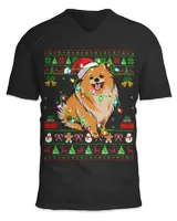 Pomeranian Dog Lover Xmas Santa Ugly Pomeranian Christmas 226