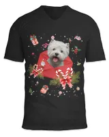 Westie Dog In Christmas Card Ornament Pajama Xmas391