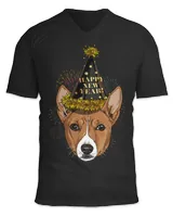 New Year African Basenji New Years Eve Party Countdown Dog110