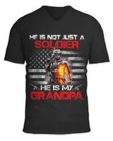 My Grandpa Is A Soldier Proud Army Grandson Granddaughter T-Shirt