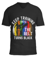 Keep Training Until Belt Turns Black Karate Taekwondo Girl