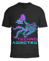 Astronaut Techno Addict DJ Rave Trance Raver EDM Music