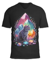 Esoteric Cat Pet Art Crystals Cute Illustration Design 238