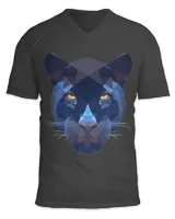 Panther Gift Geometric Panther motif wild animal hoodie cat