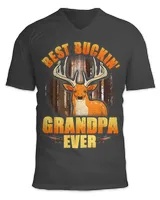 Mens Buckin Grandpa Ever Deer Hunting Fathers Day