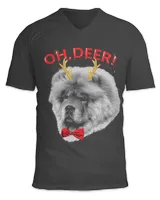 Oh Deer Chow chow Xmas Red Bowtie 37