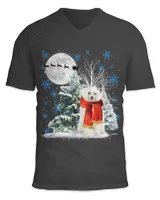 Chinese Crested Under Moonlight Snow Christmas Pajama 149