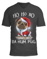 Pug Lover Christmas Pug Santa Ho Ho Ho Bah Hum Pug Holiday 237 Pugs Dog