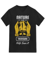 Nature Is Our Treasure Help Save It (Earth Day Slogan T-Shirt)