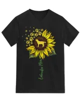 Labrador Mom Sunflower Labrador Retriever Gifts Dog Mom Mama T-Shirt