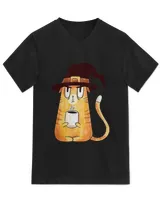 Halloween Cat Witch Hat I'm With The Witch Halloween 2022 T-Shirt