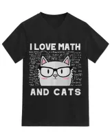 I Love Math And Cats, Funny Mathematics Teacher, Cat Lovers QTCAT140123A9