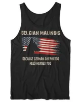 Belgian Malinois American Flag Funny T-Shirt