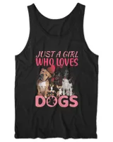 Just A Girl Who Loves Dogs Grandpa Grandma Mom Sister For Dog Lovers And Owners