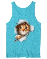 Cat Shirt, Orange Cat Tshirt, Cat Torn Cloth Shirt HOC070423A3