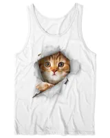 Cat Shirt, Orange Cat Tshirt, Cat Torn Cloth Shirt HOC070423A3