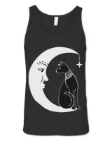 Scary Halloween Black Cat Costume Tarot The Moon and Cat