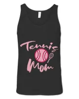 Womens Pink Tennis Mom Cute Family Matching Sports Mommy Mama Women