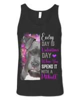 Womens Pitbull Mom Funny Valentines Day Dog Lovers Pink Bully Pitty