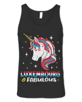 Womens Girl Luxembourgers Luxembourg Flag Unicorn Women