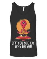 EFF You See Kay Why Oh You 2Vintage Meditating Alien Yoga