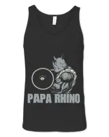 Rhino Gift Papa Rhinoceros Funny Weightlifting Rhino Gym Muscle Lover