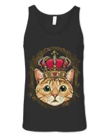 King Cat Wearing CrownQueen Cat Animal 516