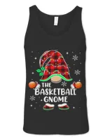 Sporty Gnome Basketball Buffalo Plaid Christmas Light Family