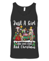Just A Girl Who Loves Cows And Christmas Family Ugly Sweater 354