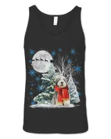 Old English Sheepdog Under Moonlight Snow Christmas Pajama 67