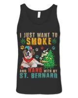 Vintage Smoke And Hang With My St. Bernard Funny Smoker Weed