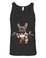 Funny French Bulldog Bodybuilding Gym Frenchie Weightlifter 1