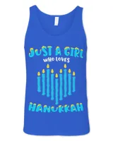 Just a Girl Who Loves Hanukkah Shirt Jewish Chanukah