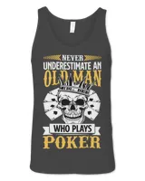 Old Man Grandpa Dad Funny Casino Gambling Poker Dealer Mens