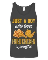 Chicken Lover Kids Fried Chicken and Waffles Shirt Boys Love Chicken 2Waffles