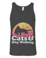 Cats and Dog Walking Mens or Womens Cat and Walking Dogs