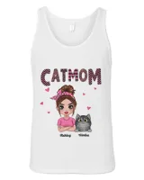 Doll Cat Mom Pink Pattern Gift For Cat Lovers Personalized Shirt QTCAT270123A9