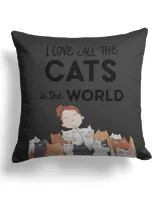 I Love All The Cats pillow QTCAT021222A10