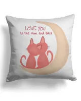 love you moon pillow  QTCAT021222A17