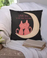 love you moon pillow  QTCAT021222A17