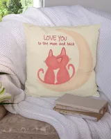 love you moon pillow  QTCAT021222A17
