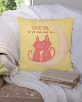 love you moon pillow  QTCAT021222A17