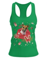 Jack Russell Terrier In Christmas Card Ornament Pajama Xmas411