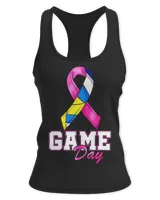 Game Day Breast Cancer Awareness Pink ribbon Volleyball