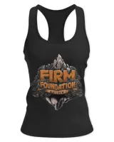 Firm Foundation Mountain Inspiring Graphic Christian