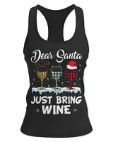 Dear Santa Just Bring Wine Leopard Christmas Lights Pajamas 206