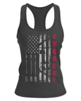 Archery Bow USA Archery team American flag heart US archer bow arrow men 3